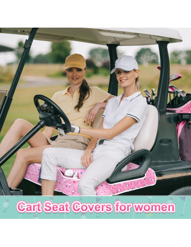 2 Fundas de Asiento de Carro de Golf Datanly JIA1018 para Mujeres