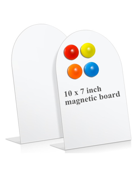 Tablero de Anuncios Magnético Shimeyao 2 Pcs Blanco 25x18 cm