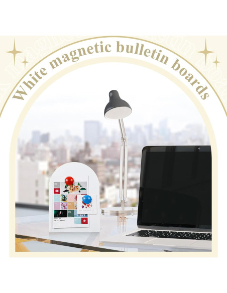 Tablero de Anuncios Magnético Shimeyao 2 Pcs Blanco 25x18 cm