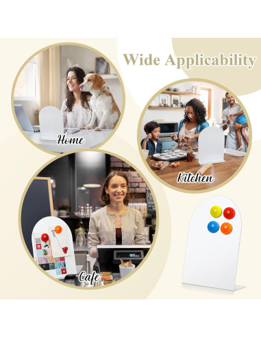 Tablero de Anuncios Magnético Shimeyao 2 Pcs Blanco 25x18 cm