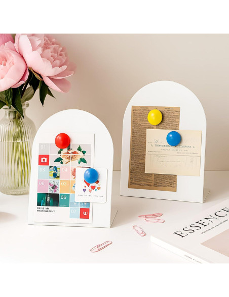 Tablero de Anuncios Magnético Shimeyao 2 Pcs Blanco 25x18 cm