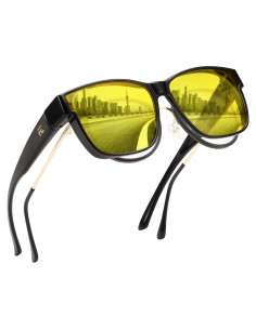 Gafas de Visión Nocturna FEISEDY Polarizadas Anti-reflejo 60mm