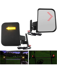 Espejo Lateral de Carrito de Golf MOSNAI con Luz de Giro 2