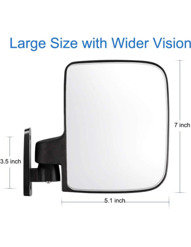 Espejo Lateral de Carrito de Golf MOSNAI con Luz de Giro