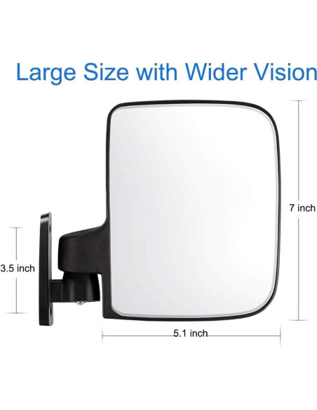 Espejo Lateral de Carrito de Golf MOSNAI con Luz de Giro