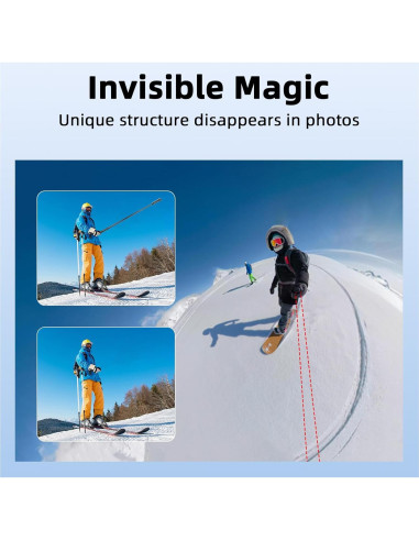 Palo de Selfie Invisible BRDRC 135 cm para Insta360 y DJI OSMO