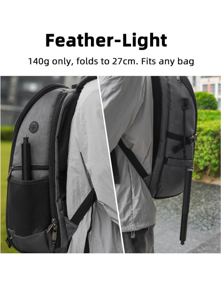 Palo de Selfie Invisible BRDRC 135 cm para Insta360 y DJI OSMO