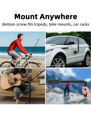 Palo de Selfie Invisible BRDRC 135 cm para Insta360 y DJI OSMO