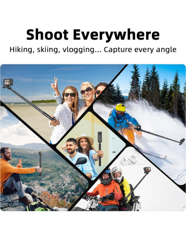 Palo de Selfie Invisible BRDRC 135 cm para Insta360 y DJI OSMO