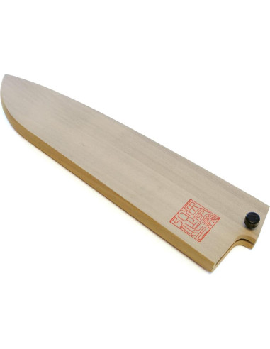 Cubierta Saya de Madera Magnolia Yoshihiro para Cuchillo Santoku 180mm