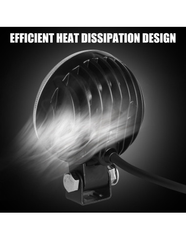 Luz Pod LED Redonda 12V BEAMCORN 30W 3 Pulgadas 2-Pack