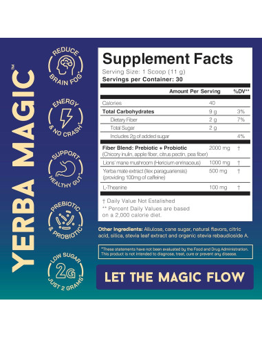 Yerba Mate Instantáneo 3-en-1 Brainista Durazno Mango 330g