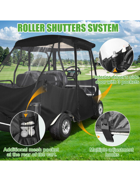 Cubierta de Conducción 10L0L para Carro de Golf Club Car DS 4 Pasajeros