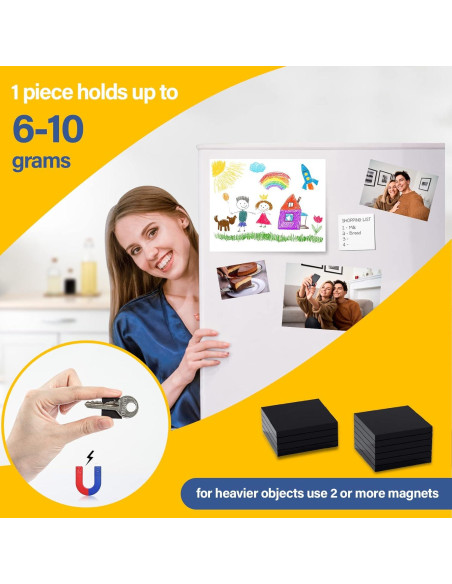 144 Piezas Imán Cuadrado Autoadhesivo Sukh 10.16x10.16cm