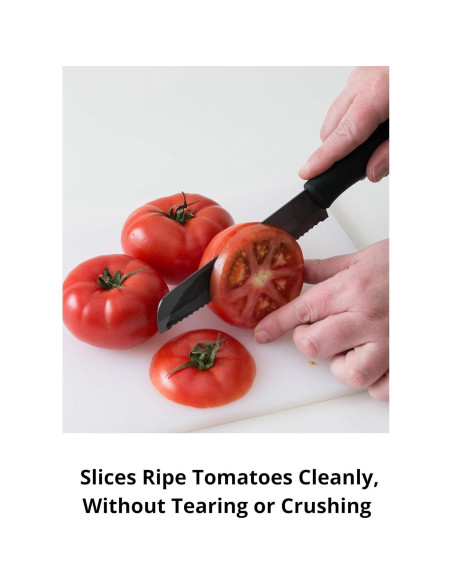 Cuchillo Serrado Cerámico Cestari 15.24 cm con Funda