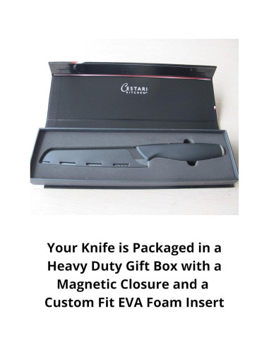 Cuchillo Serrado Cerámico Cestari 15.24 cm con Funda