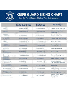 Funda de Seguridad para Cuchillo Santoku 7" XYJ Negra 2