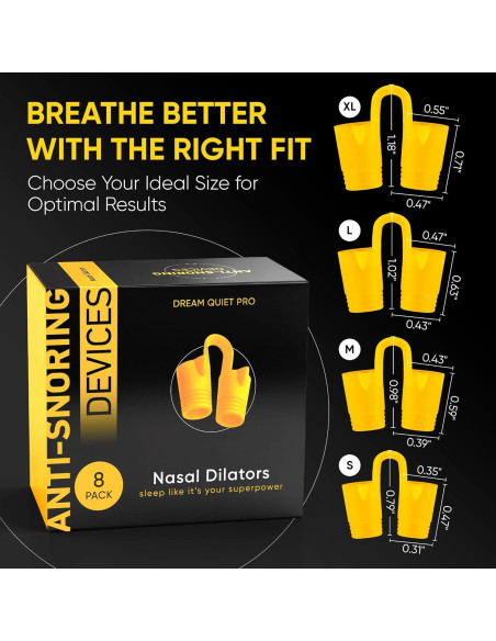 Dilatadores Nasales Antisnoring Commanding Life - 4 Piezas