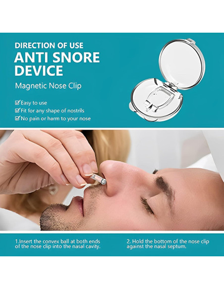 6 Dispositivos Anti Ronquidos Shouding - Clips Nasales de Silicona