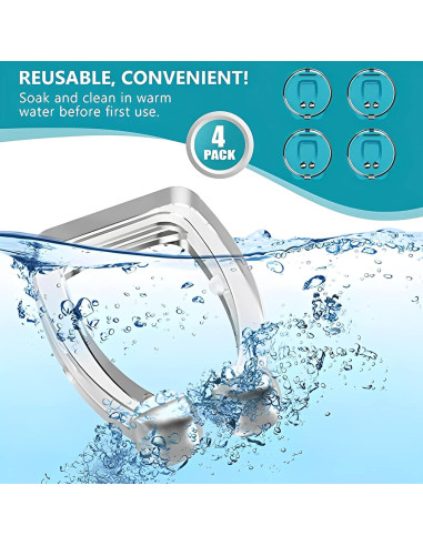 6 Dispositivos Anti Ronquidos Shouding - Clips Nasales de Silicona