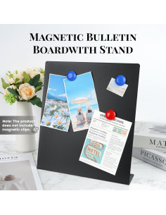 Paquete de 2 Tableros Magnéticos Huiyangteng 32x27.9cm Negro 2