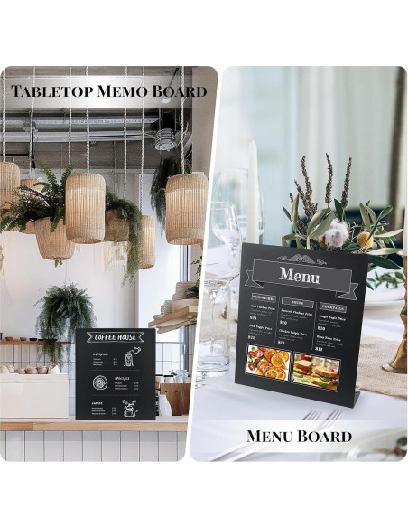 Paquete de 2 Tableros Magnéticos Huiyangteng 32x27.9cm Negro