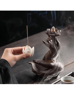 Quemador de Incienso de Retroceso XINGZUAN con 60 Conos y 30 Varitas 2