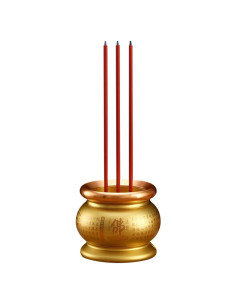 Horno de Incienso Eléctrico Omeet Dorado 9.5x26.5cm USB