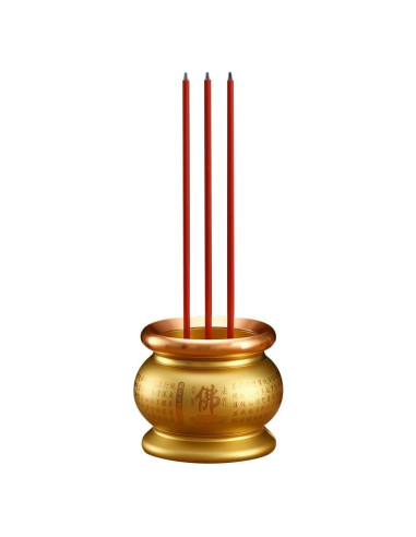 Horno de Incienso Eléctrico Omeet Dorado 9.5x26.5cm USB