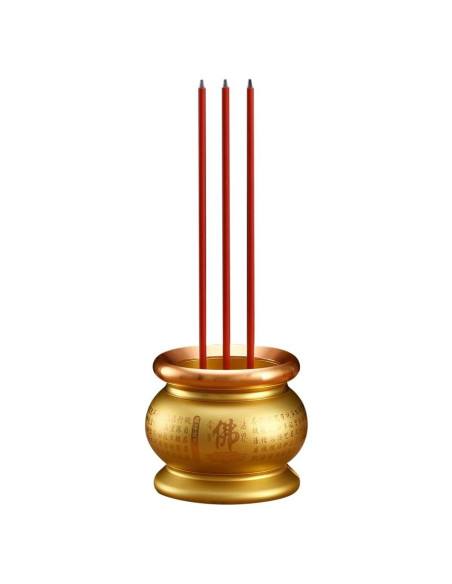 Horno de Incienso Eléctrico Omeet Dorado 9.5x26.5cm USB