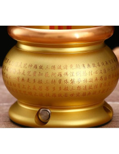 Horno de Incienso Eléctrico Omeet Dorado 9.5x26.5cm USB 2