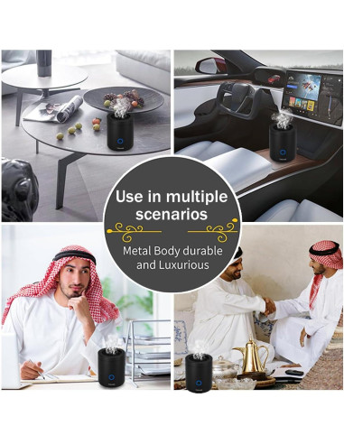 Horno de Incienso Portátil Telawah bk-208 USB Negro