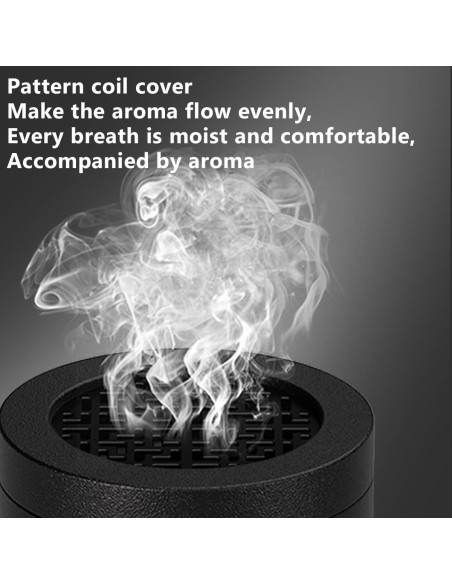 Horno de Incienso Portátil Telawah bk-208 USB Negro