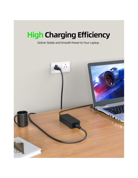 Cargador de Laptop 90W Dexpt Compatible con Getac V110 B300 F110