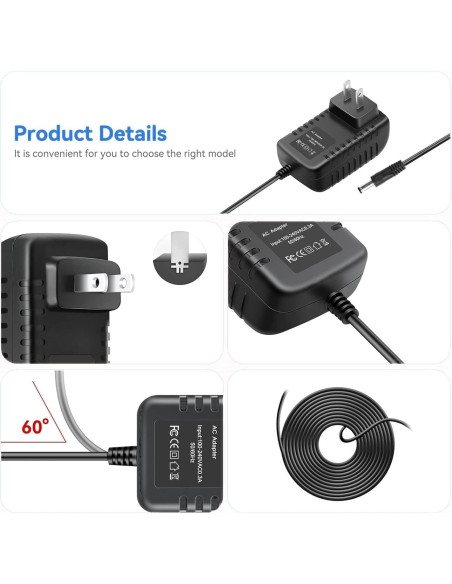 Adaptador de corriente AC-DC 5V 2A Latskrpk para MEDIACOM