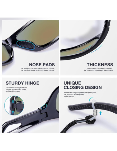 Gafas de Sol RIVBOS RB831 Polarizadas para Deportes