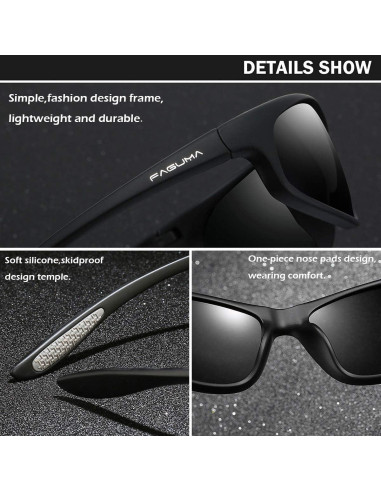 Gafas de sol deportivas FAGUMA polarizadas UV400 para hombres