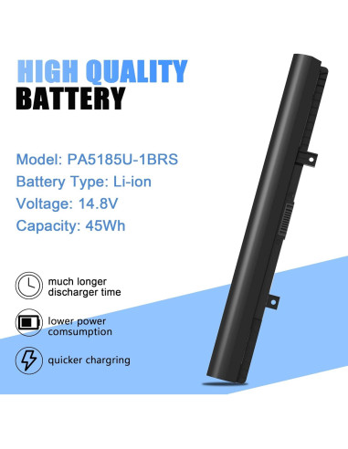 Batería de Laptop QIOUZW 14.4V 2800mAh para Toshiba