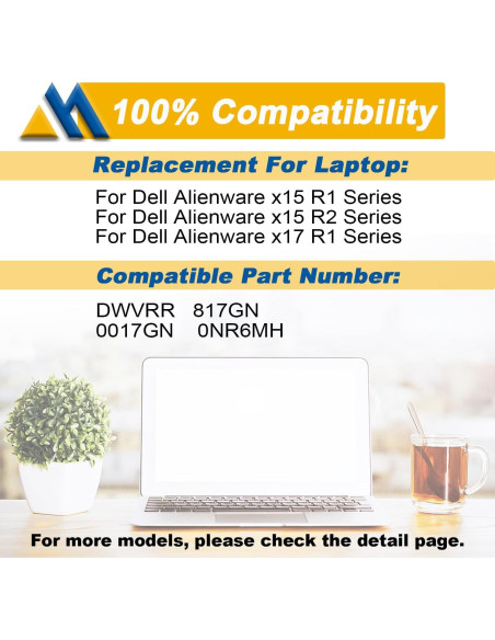 Batería recargable Mobik DWVRR 87Wh para Dell Alienware e Inspiron