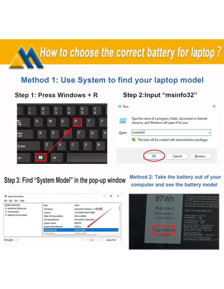 Batería recargable Mobik DWVRR 87Wh para Dell Alienware e Inspiron