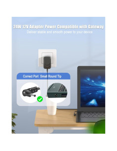 Cargador de Portátil DONGNI 12V 2A Compatible Gateway 2