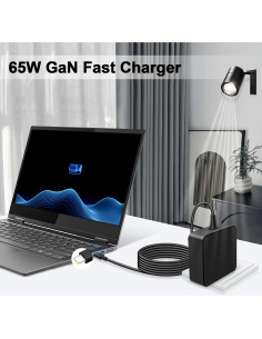 Cargador USB C 65W Compatible Lenovo ThinkPad Yoga MacBook 2
