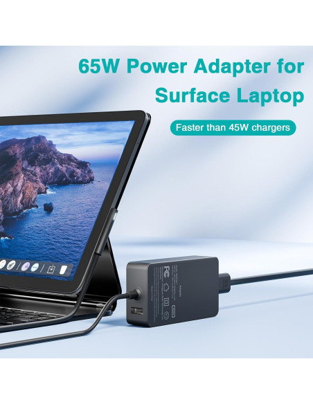 Cargador 65W Marsdock para Microsoft Surface Pro y Laptop