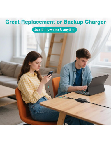 Cargador 65W Marsdock para Microsoft Surface Pro y Laptop