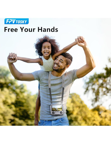 Cinta de Cuello FPVtosky para DJI RC Pro 2 - Cuero Suave 3.2cm