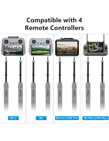 Cinta de Cuello FPVtosky para DJI RC Pro 2 - Cuero Suave 3.2cm