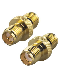Adaptador SMA Femenino a RP-SMA Femenino Boobrie 2 Piezas