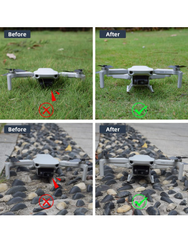 Extensiones de tren de aterrizaje HeiyRC para DJI Mini 4K/2/SE