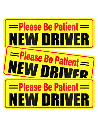 Imán Reflectivo para Nuevo Conductor SINGARO - 3 Piezas