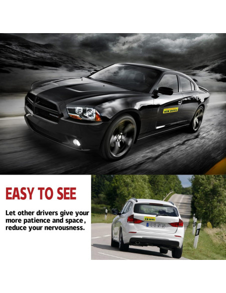 Imán Reflectivo para Nuevo Conductor SINGARO - 3 Piezas